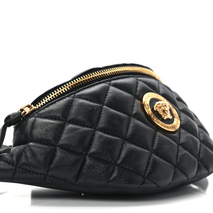 Versace Nappa Quilted Medusa Belt Bag Black 7 of 8