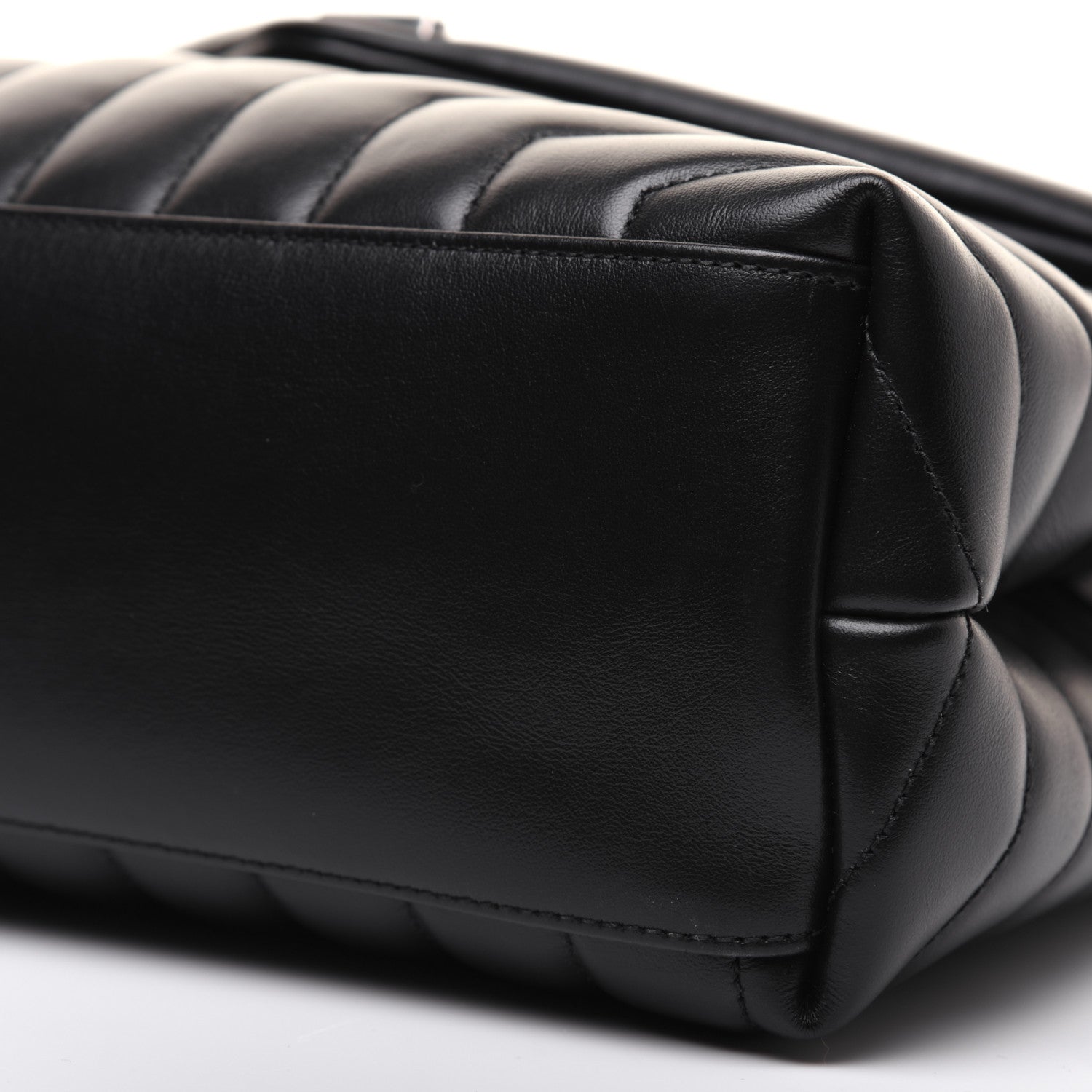 Saint Laurent Calfskin Y Quilted Monogram Medium Loulou Chain Satchel Black 7 of 17