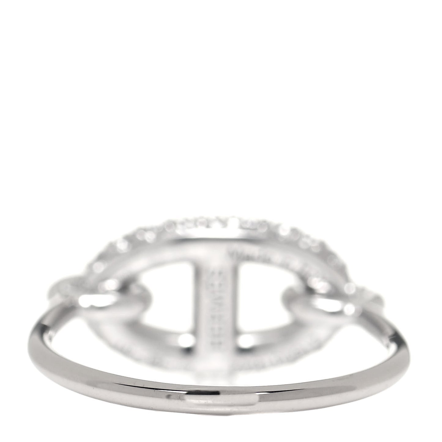 18K White Gold Diamond Ronde Ring 51 5.75