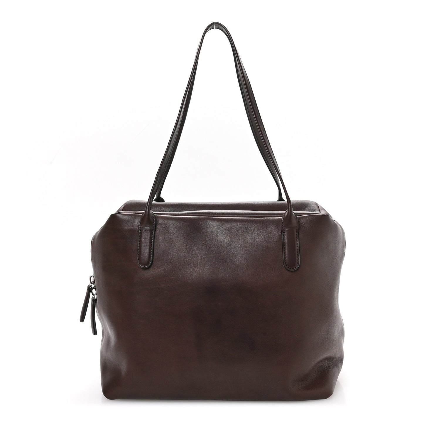 Polished Saddle Calfskin Henri Bag Chestnut