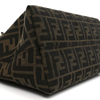 Fendi Vitello Grace Jacquard FF Medium By The Way Boston Bag Tobacco Moro Ebano 9 of 10