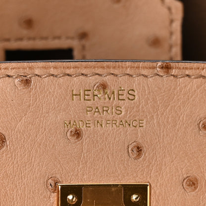 Hermes Ostrich Birkin 25 Chai 6 of 10