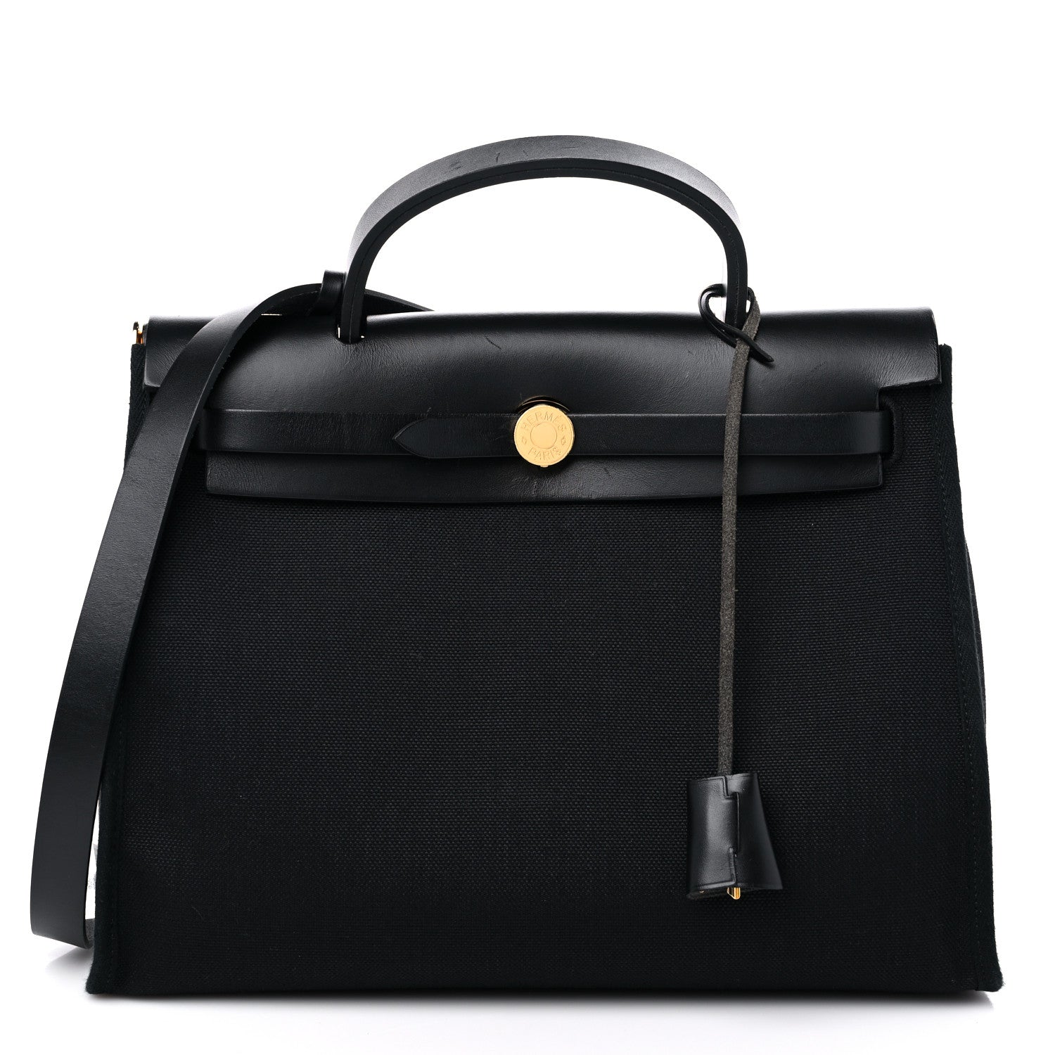 Hermes Toile Herbag Zip PM 31 Black 3 of 12