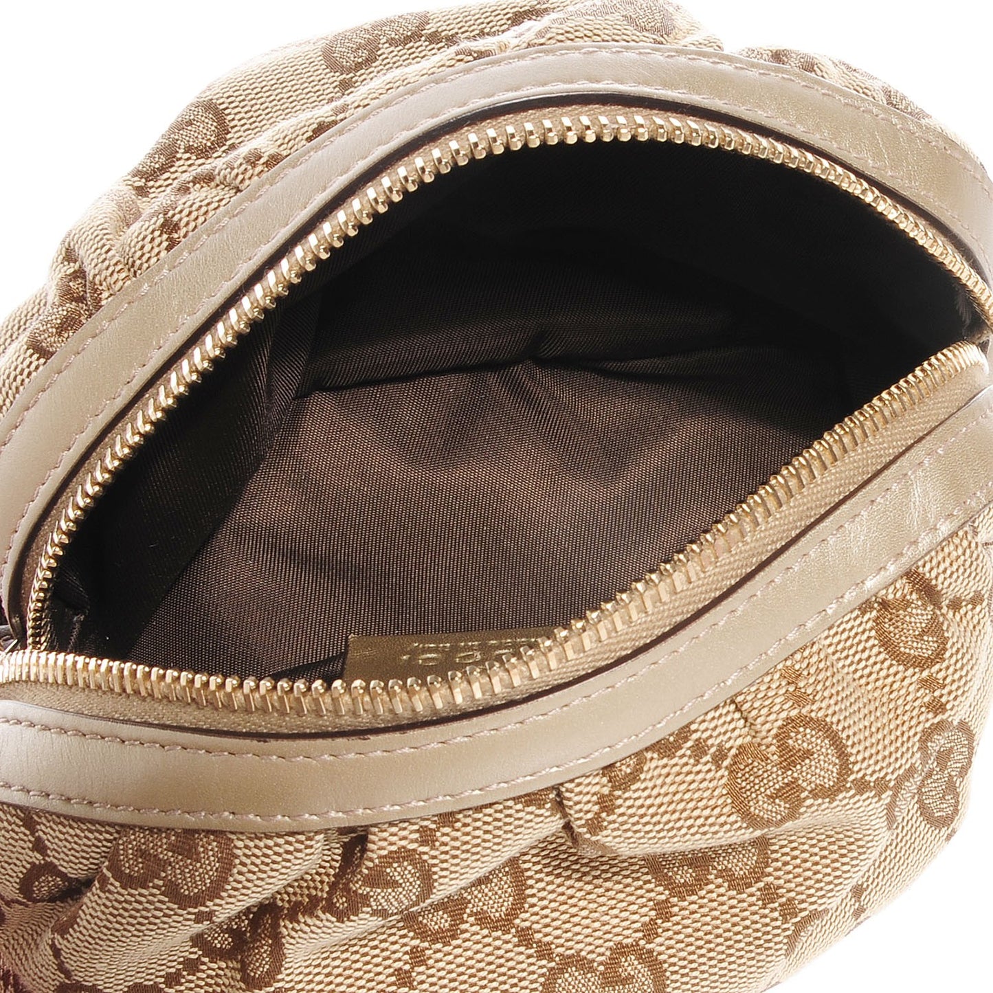 Monogram Bamboo Medium Cosmetic Case Metallic Gold
