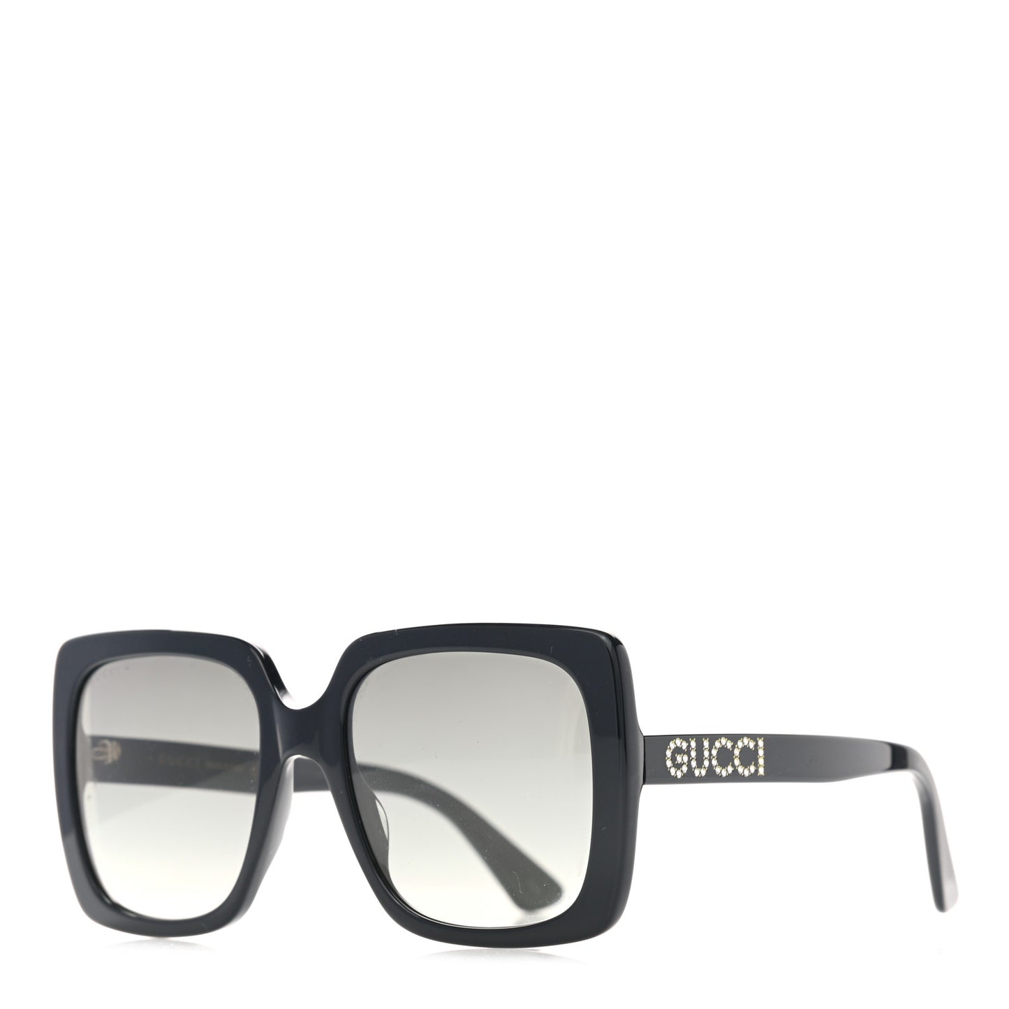 Crystal Square Frame GG Sunglasses GG0418S Black