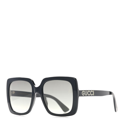 Gucci Crystal Square Frame GG Sunglasses GG0418S Black 1 of 7