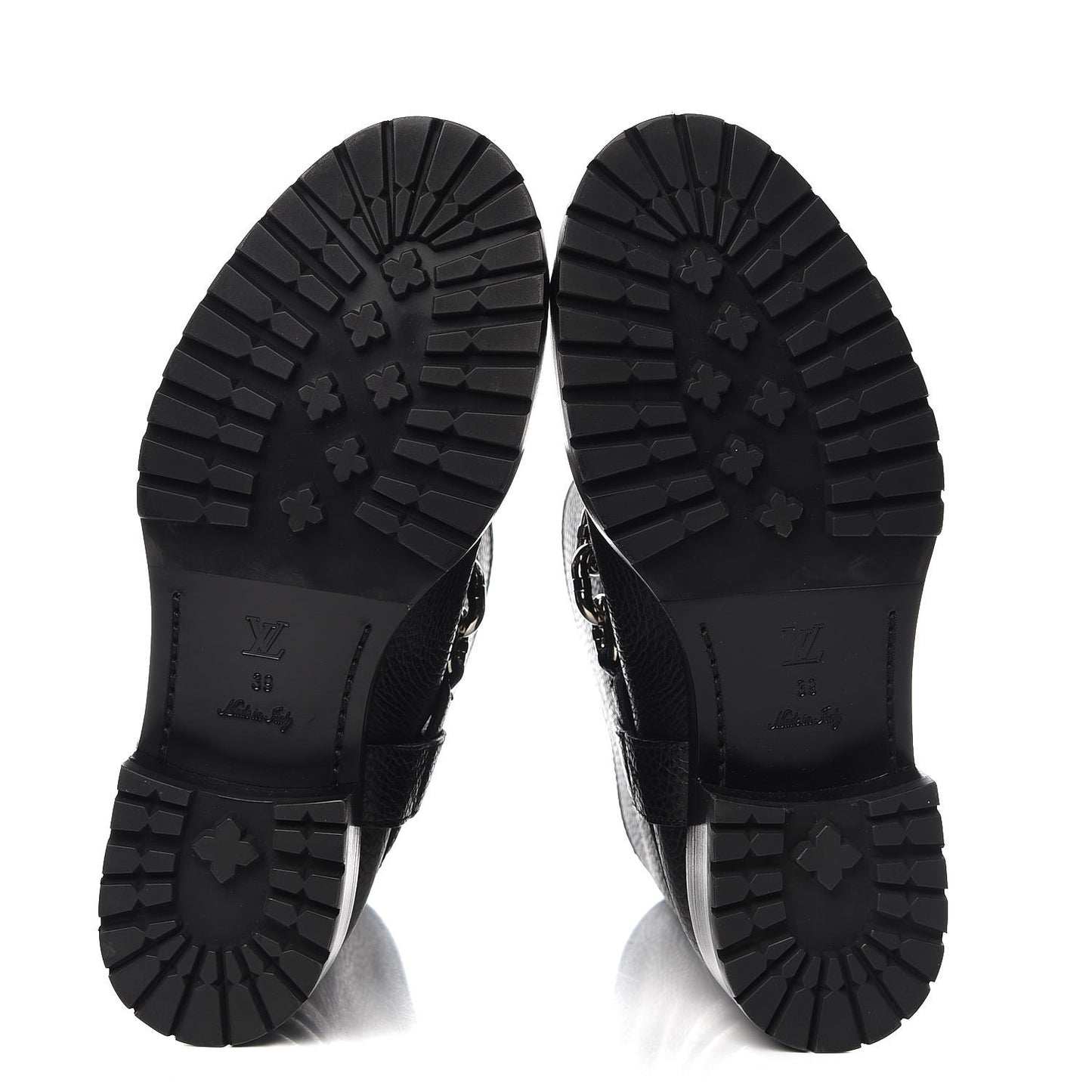 Calfskin Outlaw Flat Half Boots 39 Black