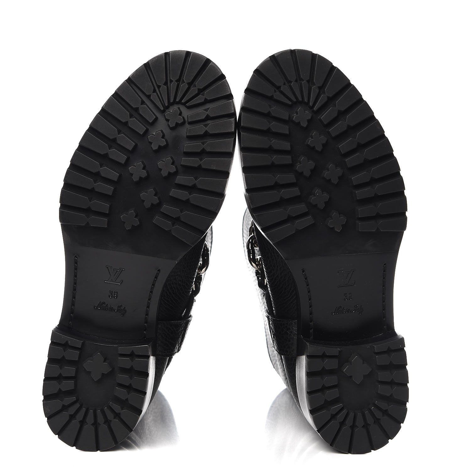 Louis Vuitton Calfskin Outlaw Flat Half Boots 39 Black 5 of 8