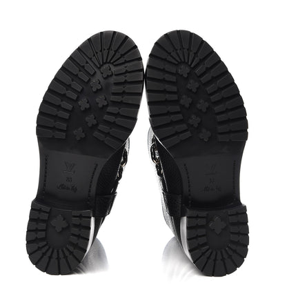 Louis Vuitton Calfskin Outlaw Flat Half Boots 39 Black 5 of 8