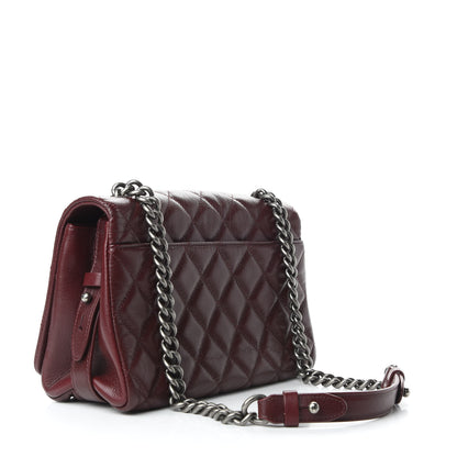 Chanel Goatskin Quilted Medium City Rock Flap Burgundy 3 of 9