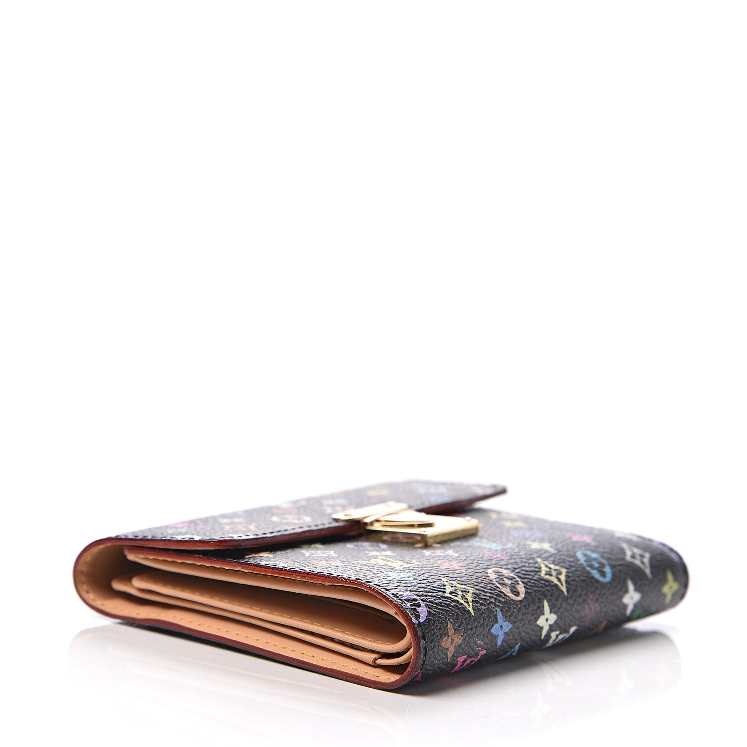 Louis Vuitton Monogram Multicolor Koala Wallet Black 3 of 10
