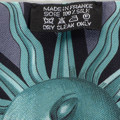 Hermes Silk Astrologie Twilly Gris Acier Bleu Veronese 3 of 5