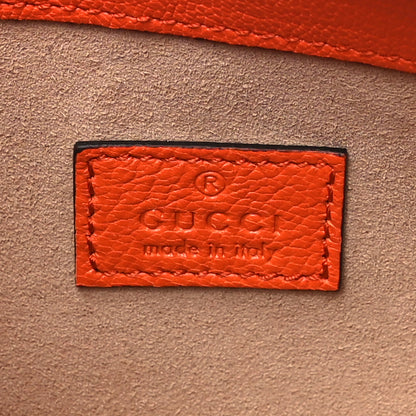 Gucci Goatskin Mini Aphrodite Shoulder Bag Orange 6 of 10