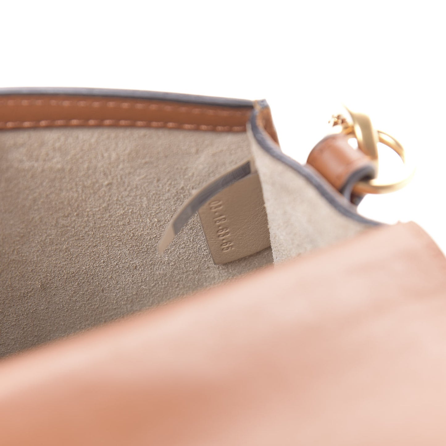 Spazzolato Sfumato Small Nile Bracelet Bag Caramel