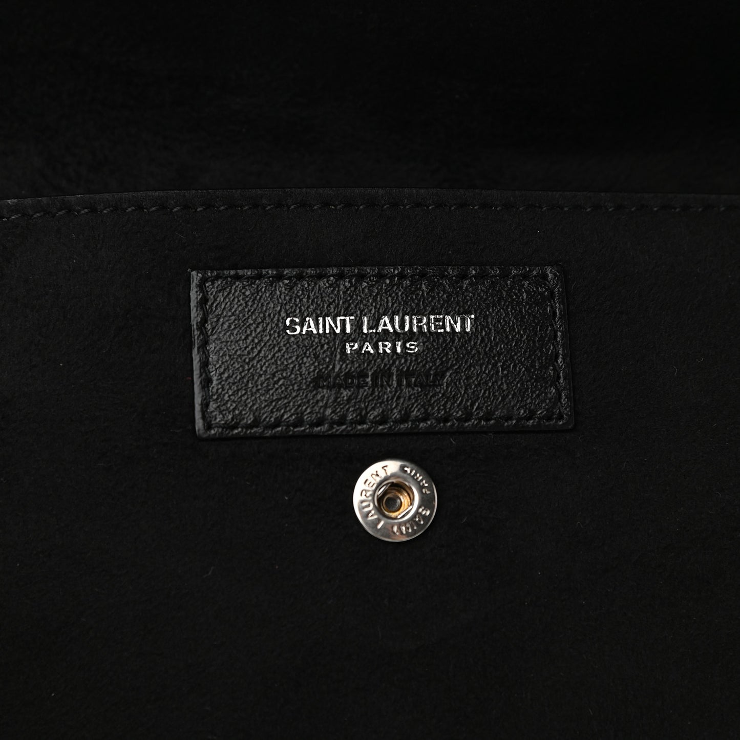 Lambskin Teddy Bucket Bag Black