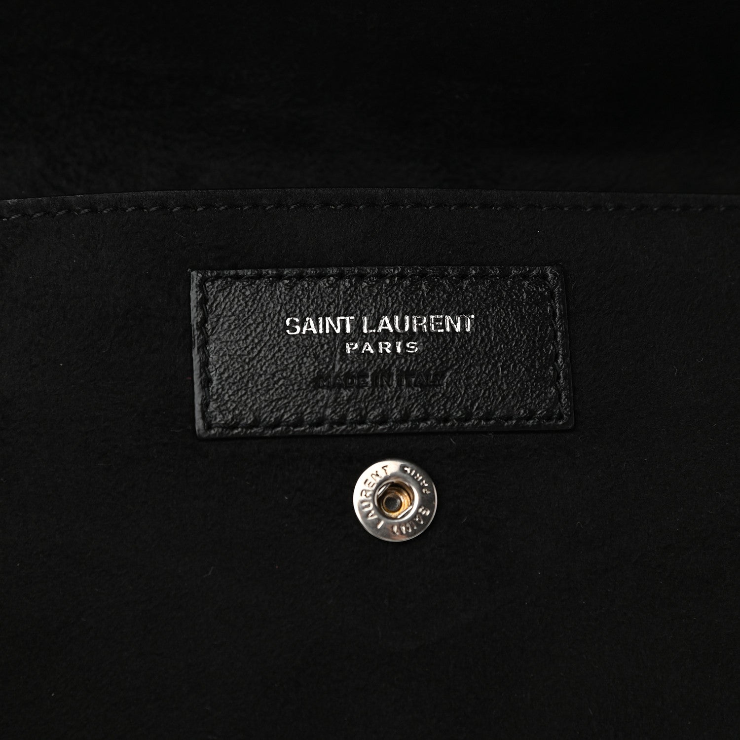 Saint Laurent Lambskin Teddy Bucket Bag Black 6 of 8