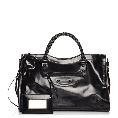 Balenciaga Glazed Calfskin Classic Hardware City Black 1 of 9