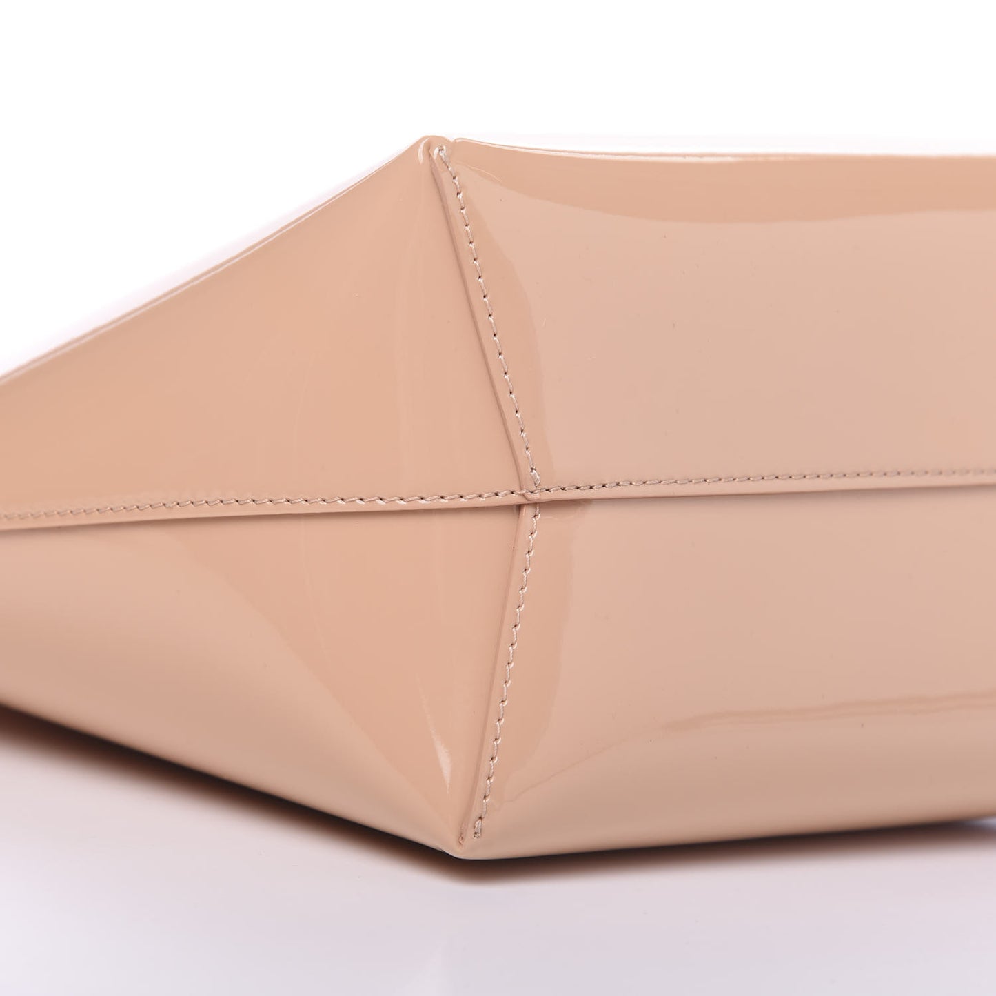 Patent Calfskin Mini Bucket Bag Rosa