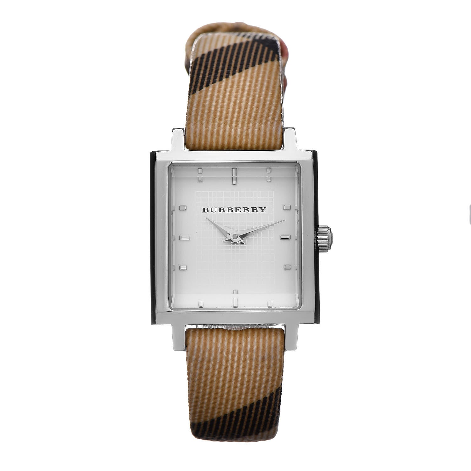 Burberry Stainless Steel Calfskin 24mm Nova Check Quartz Watch BU2016 1 of 7