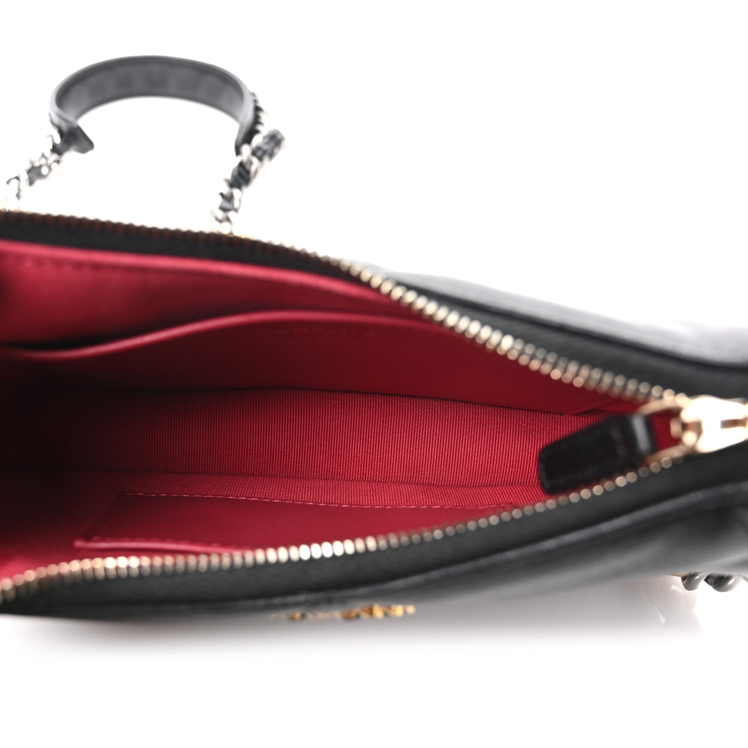 Chanel Lambskin Quilted Chanel 19 Hobo Clutch With Chain Black 5 of 10