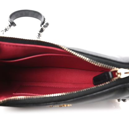 Chanel Lambskin Quilted Chanel 19 Hobo Clutch With Chain Black 5 of 10