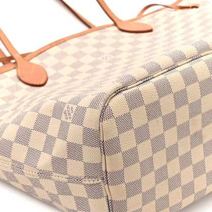 Louis Vuitton Damier Azur Neo Neverfull MM Rose Ballerine 12 of 17