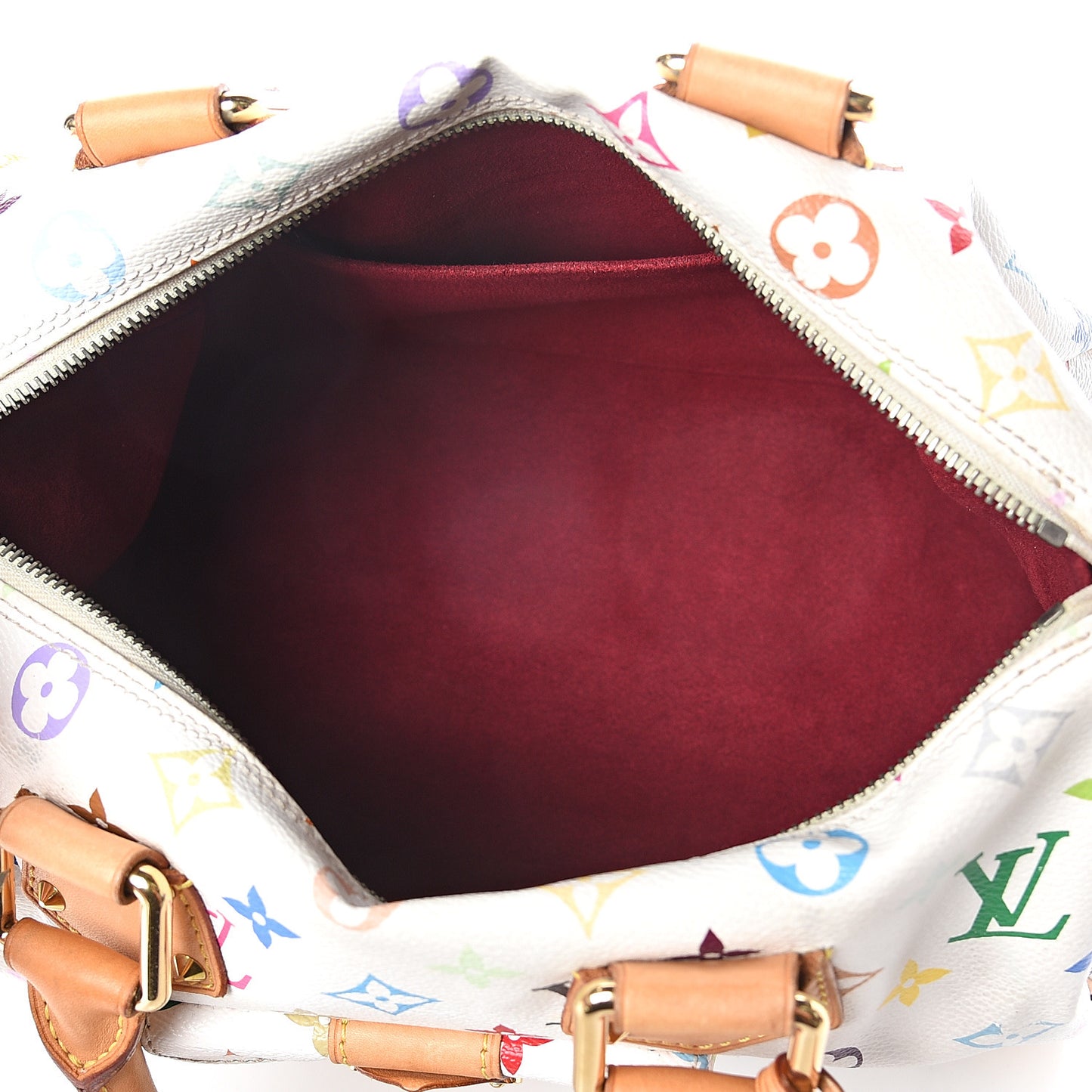 Monogram Multicolor Speedy 30 White