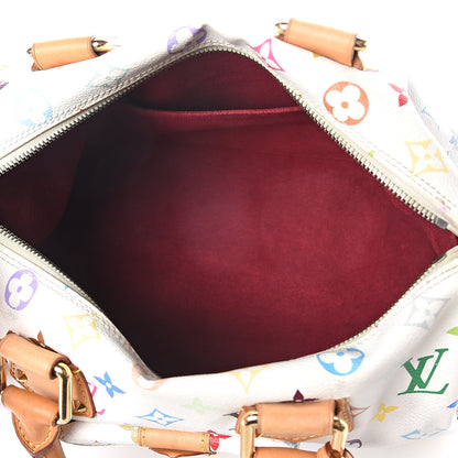 Louis Vuitton Monogram Multicolor Speedy 30 White 4 of 8