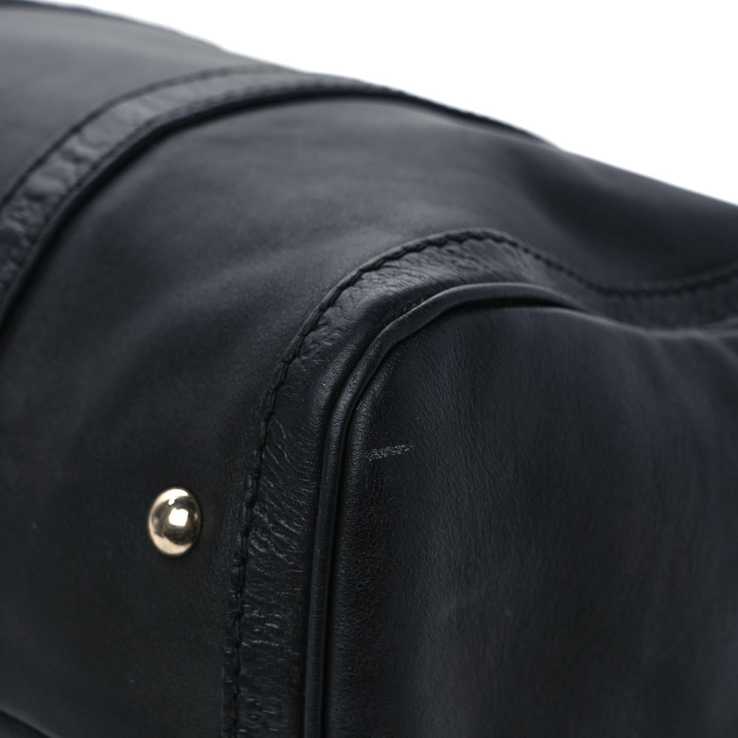 Gucci Calfskin Microguccissima Trim Medium Boston Black 12 of 14