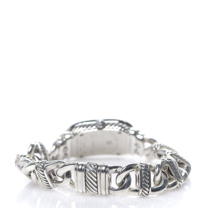 David Yurman Stainless Steel Sterling Silver Diamond Bezel Mother of Pearl 20mm Madison Cable Quartz Watch 3 of 6