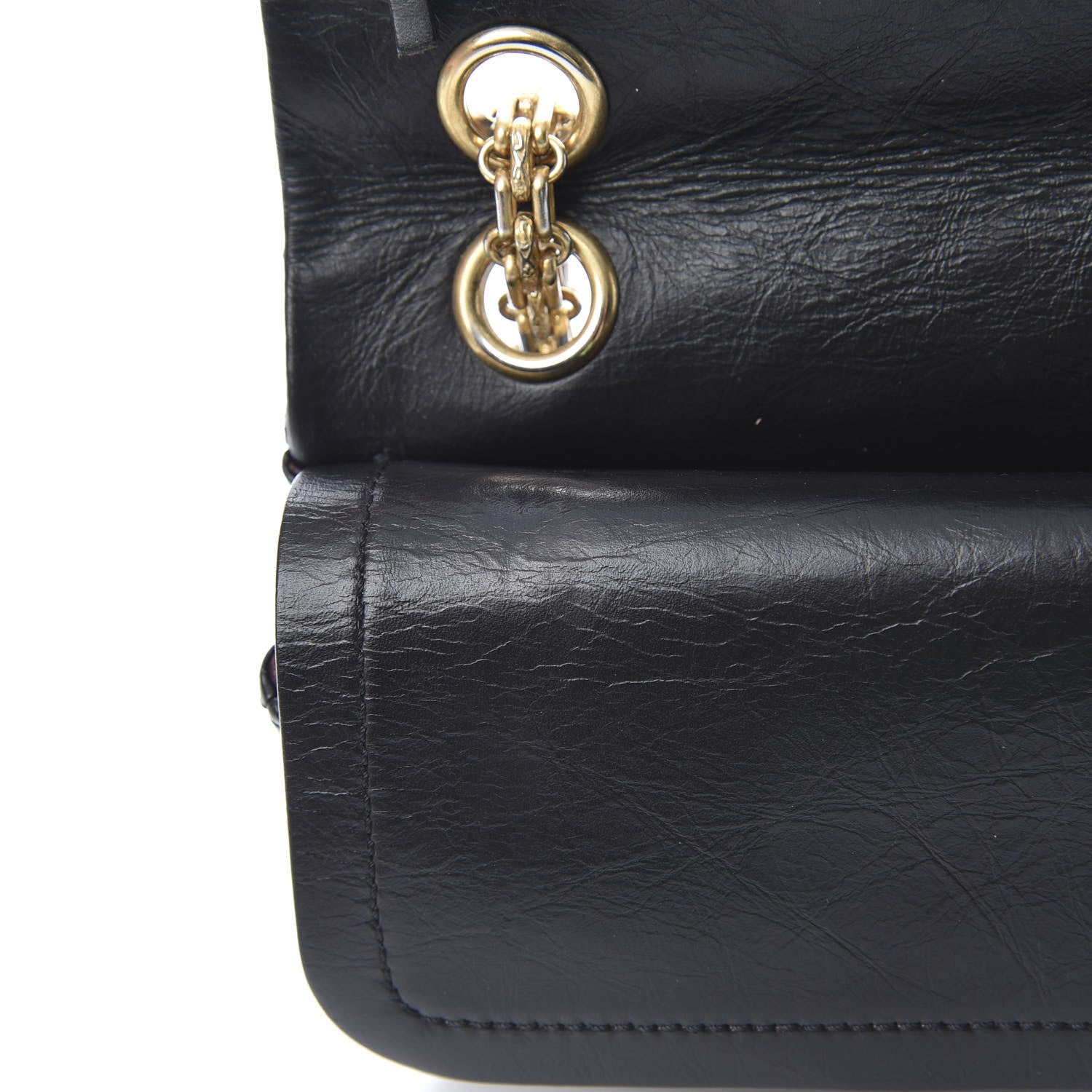 Chanel Aged Calfskin Quilted 2.55 Reissue 225 Flap Black 12 of 14