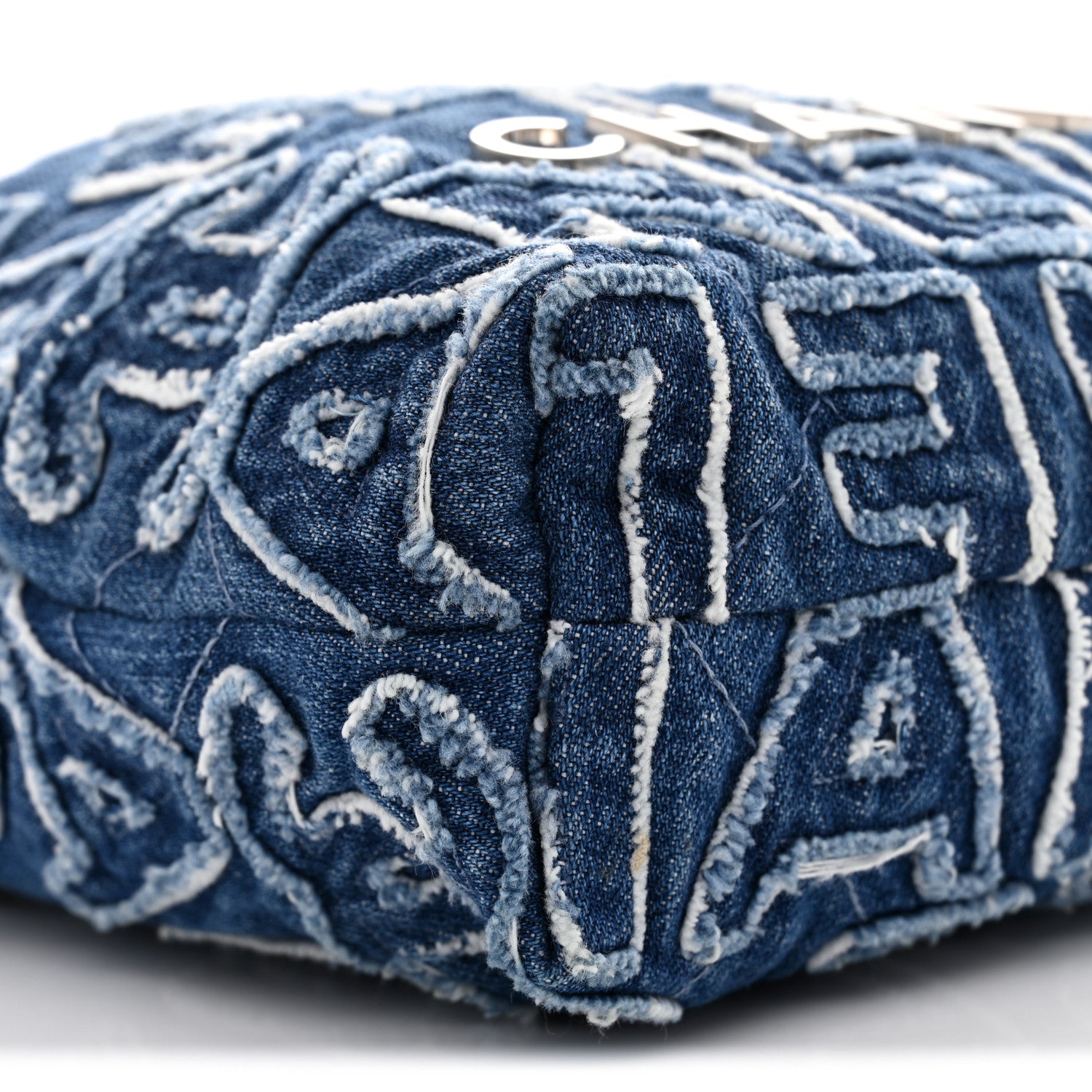 Chanel Denim Patchwork Quilted Mini Chanel 22 Blue 9 of 10