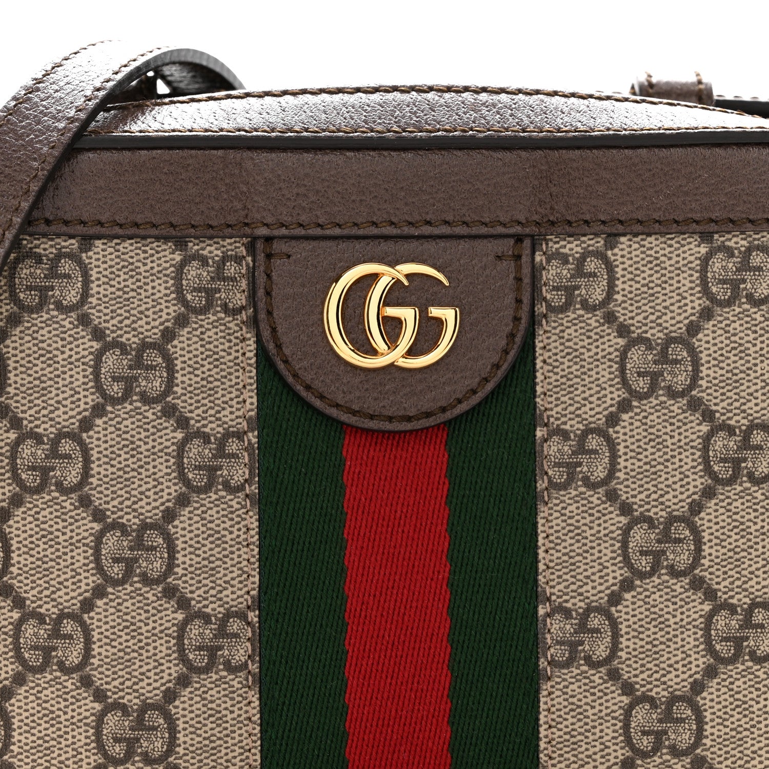 Gucci GG Supreme Monogram Mini Ophidia Top Handle Shoulder Bag Brown 8 of 16