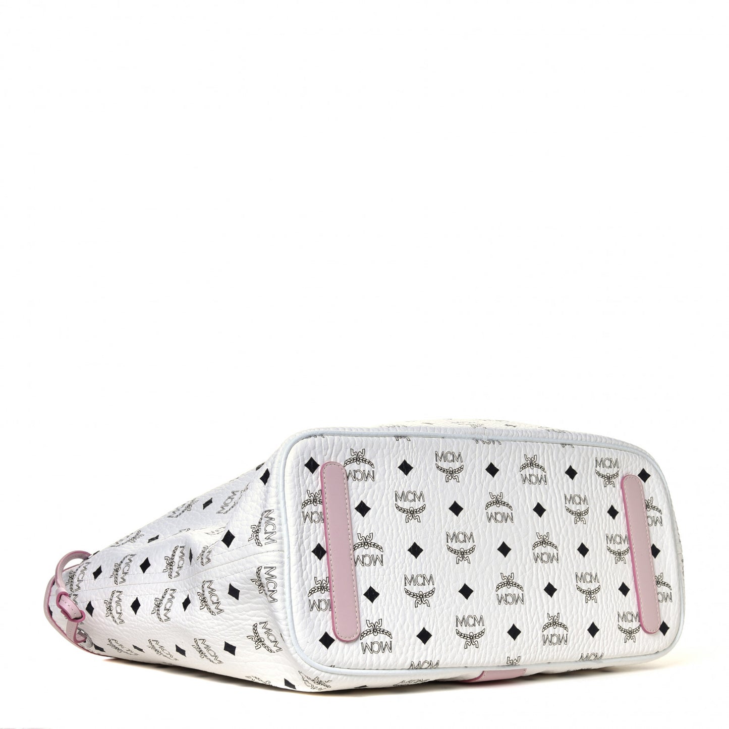 Visetos Medium Liz Reversible Shopper Tote White Soft Pink