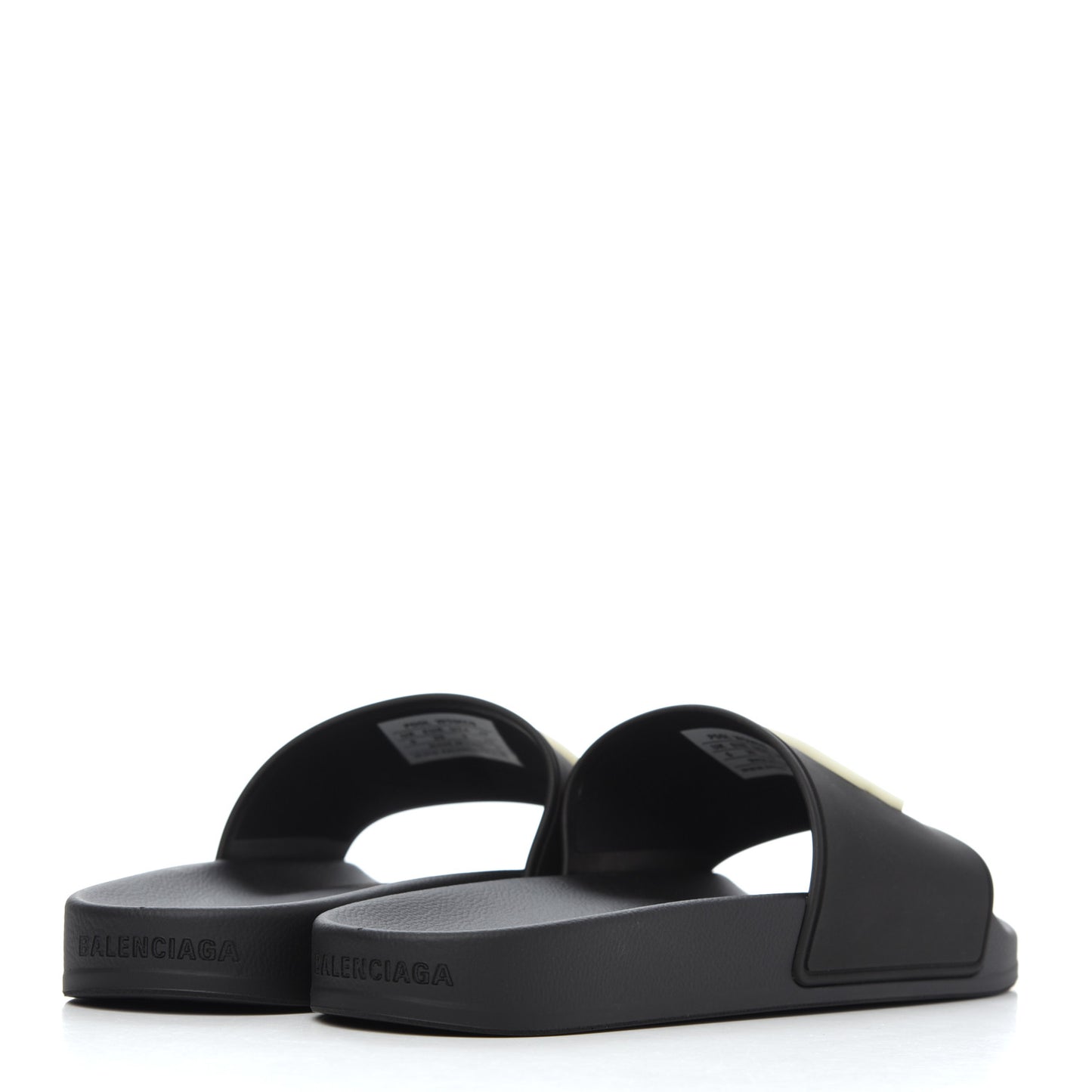 Rubber Womens BB Pool Slide Sandals 39 Black