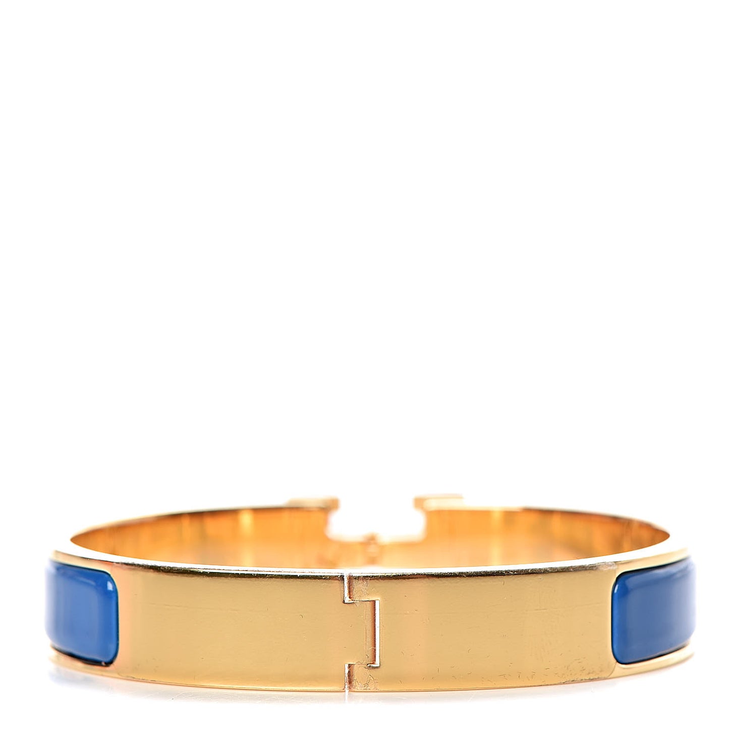 Enamel Narrow Clic Clac H Bracelet GM Bleu Intense