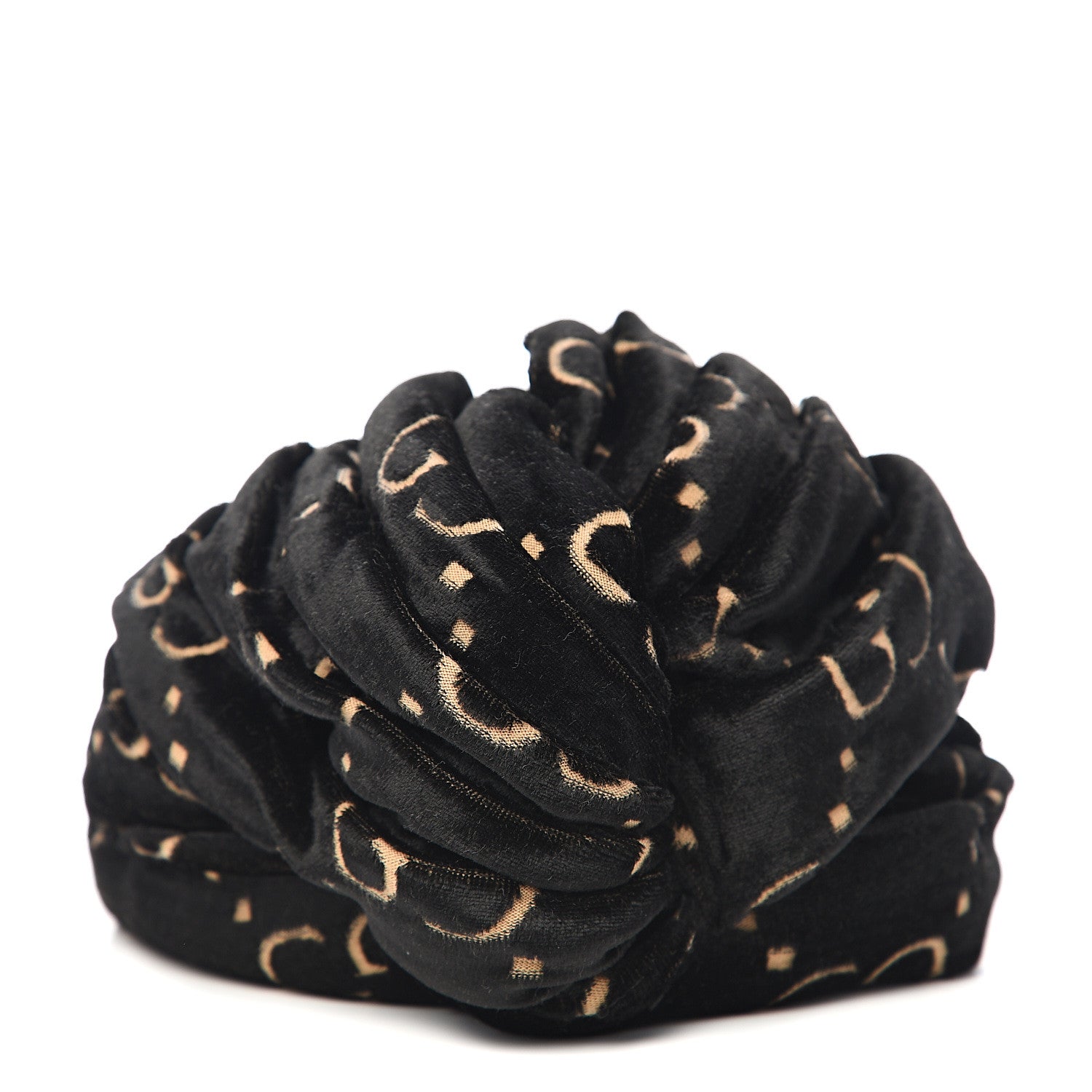 Gucci Velvet GG Monogram Turban S Black 1 of 5
