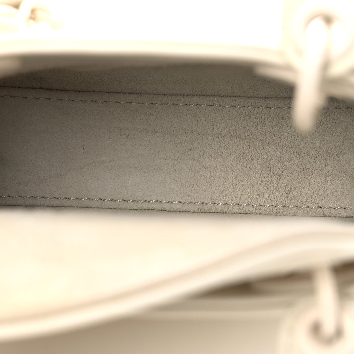 Calfskin Cannage Diamond Micro Lady Dior Latte