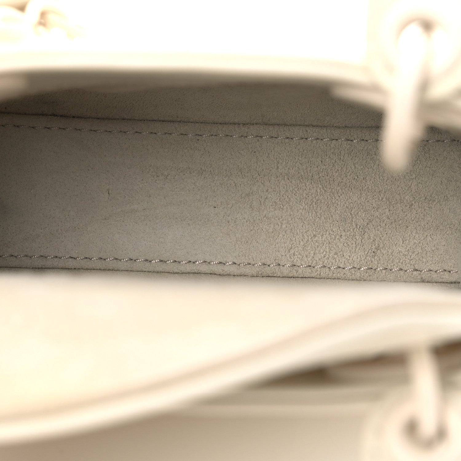 Christian Dior Calfskin Cannage Diamond Micro Lady Dior Latte 5 of 15