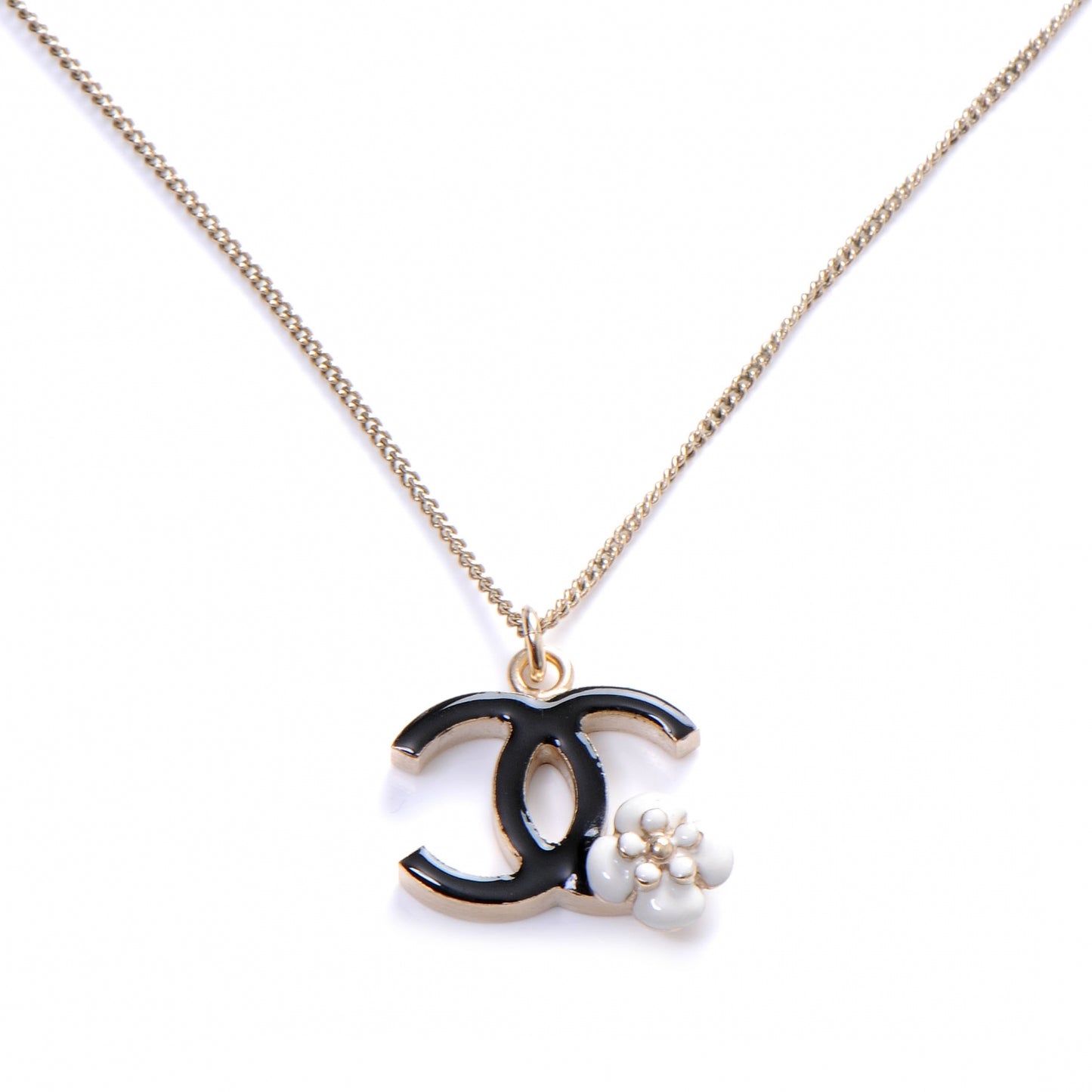 Camelia CC Logo Necklace
