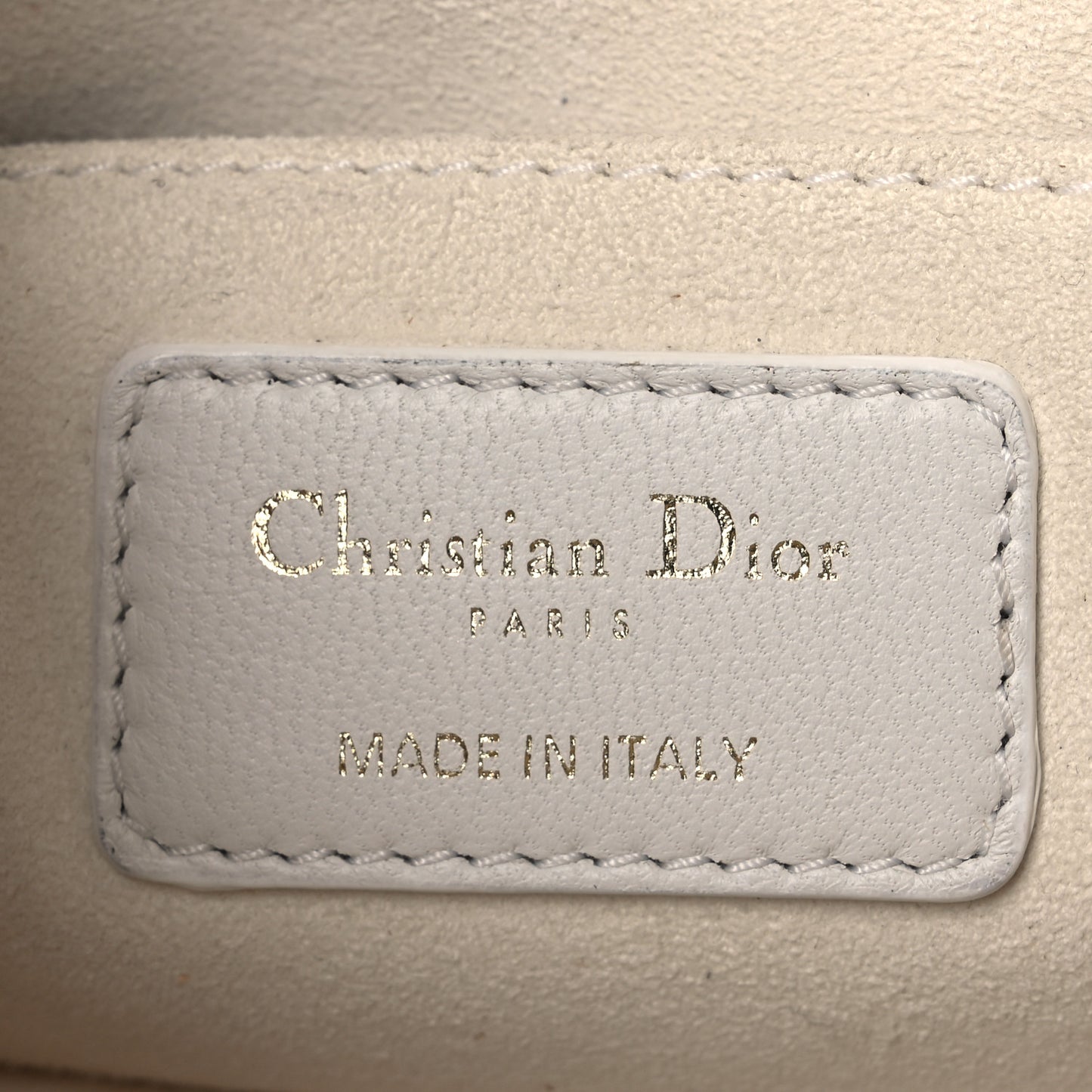 Lambskin Cannage Medium Dior Vibe Hobo Bag Latte
