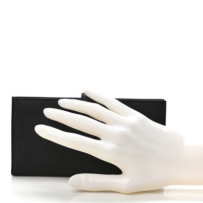 Hermes Epsom Monochrome Bearn Gusset Wallet Black 2 of 7