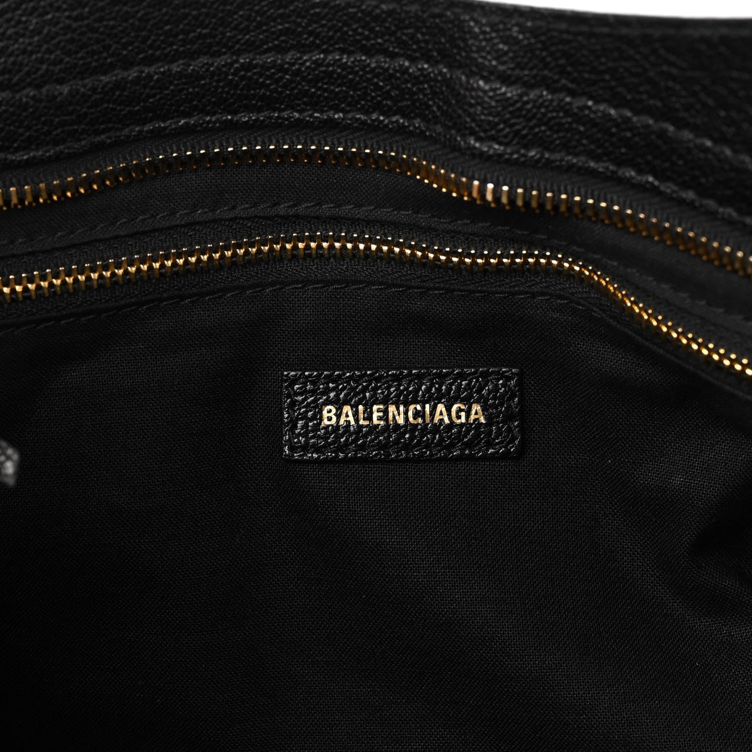 Balenciaga Chevre Gold Metallic Edge Hardware City Black 6 of 9
