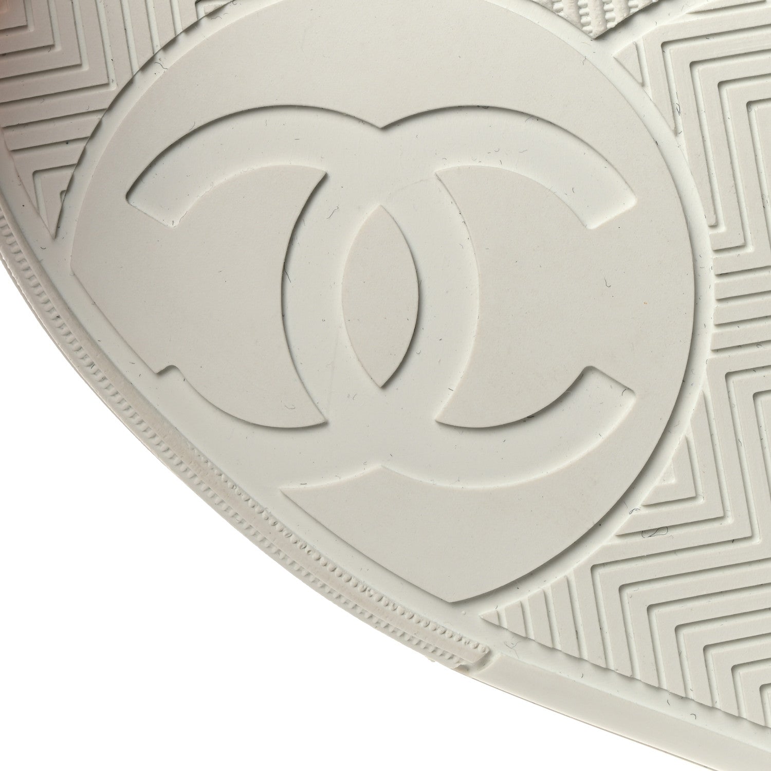 Chanel Calfskin CC Womens Sneakers 37.5 White 8 of 10