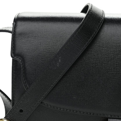 Gucci Textured Calfskin Small Torchon GG Ring Shoulder Bag Black 13 of 14
