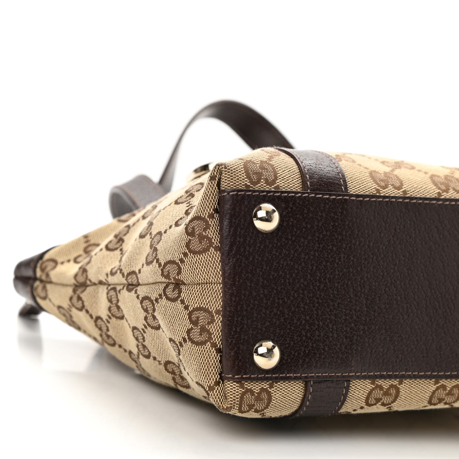 Gucci Monogram Small Abbey Tote Dark Brown 9 of 10