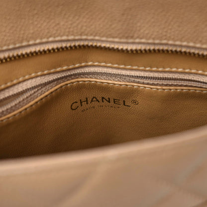 Chanel Caviar Quilted Medallion Tote Beige 11 of 15