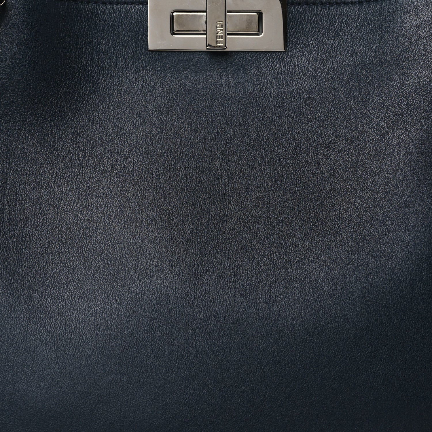 Fendi Vitello Tahiti Burro Large Peekaboo Iconic Essentially Satchel Blue Notte Grigio Perla 9 of 12