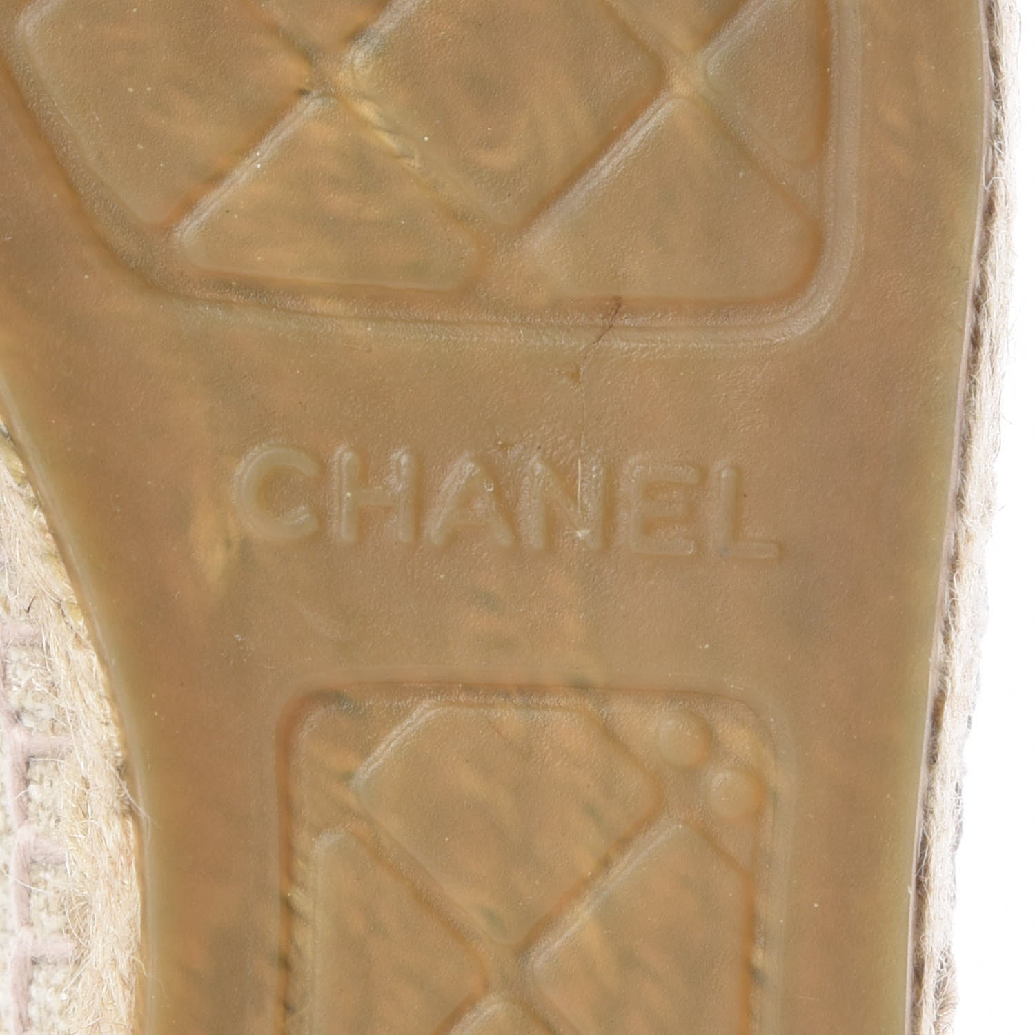 Chanel Linen Sequin CC Espadrilles 37 Beige Black 6 of 12