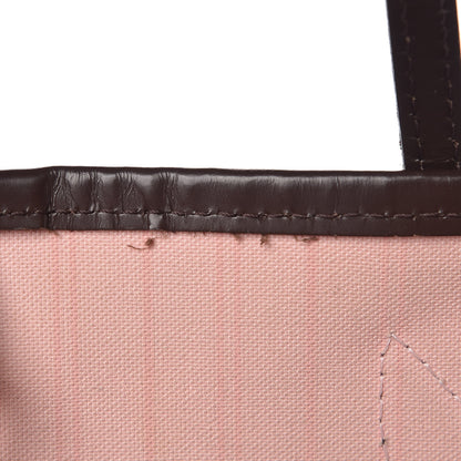 Louis Vuitton Damier Ebene Neo Neverfull MM Rose Ballerine 15 of 16